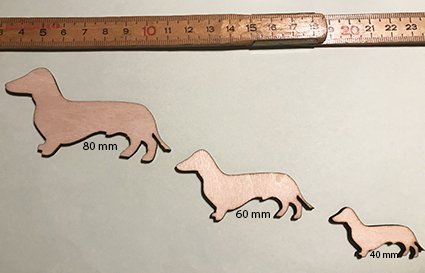 trgravhund, 80 mm, enkelt