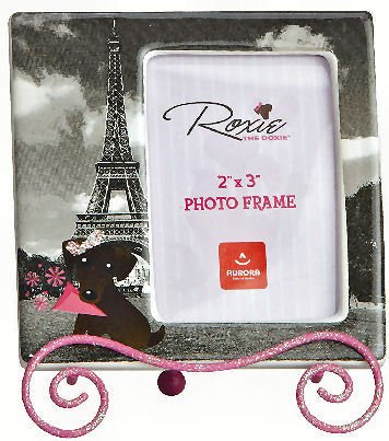 Roxie the Doxie billedramme på staffeli - Eiffeltårnet