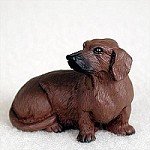 Tiny One - lille gravhundefigur, rd korthr