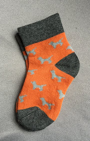 baby sokker, to-farvet, str.19-22