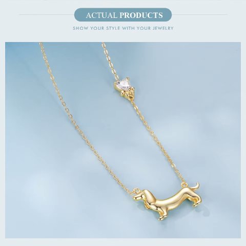 Wostu halsk�de i forgyldt 925S