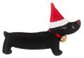 Julegravhund i filt, sort