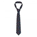 marineblåt slips med kukørte gravhunde