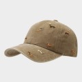 sandfarvet Cap broderet m/gravhunde