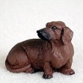 Tiny One - lille gravhundefigur, rød korthår